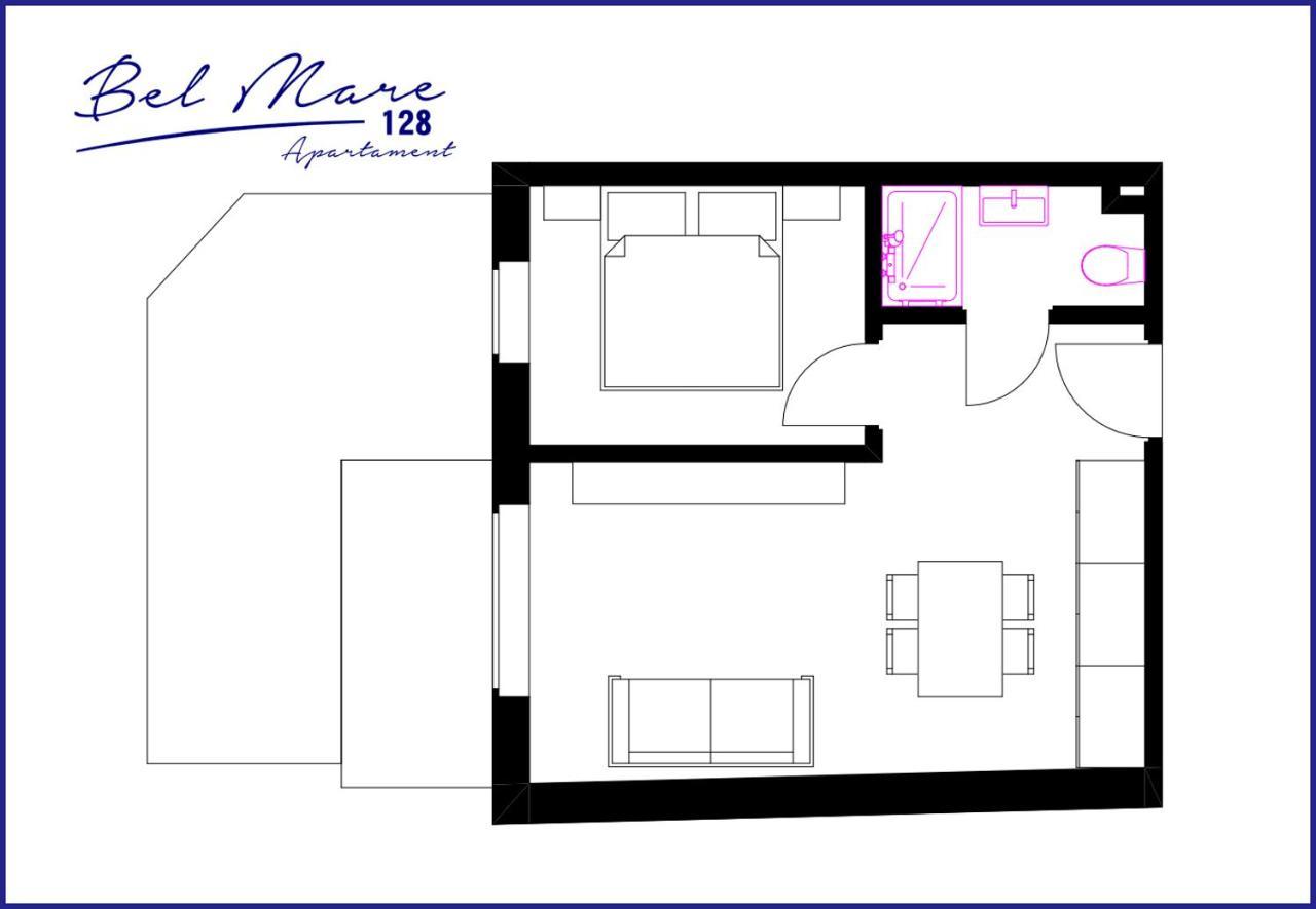 Bel Mare Apartament 128 Z Ogrodkiem Miedzyzdroje Exterior photo